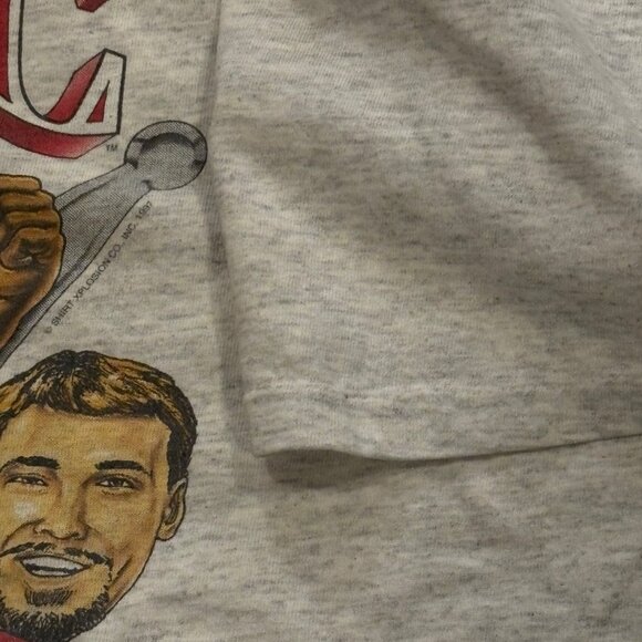 Vintage 1997 New England Patriots AFC Champions Caricature T-Shirt Men's XL - Picture 7 of 8